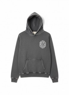 לצפייה במוצר סווטשירט קפוצ'ון Art of Letters - אפור שטוף